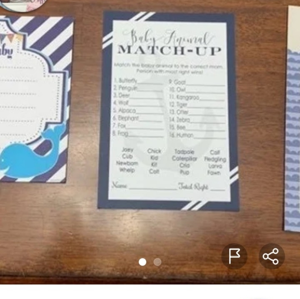 Baby shower games